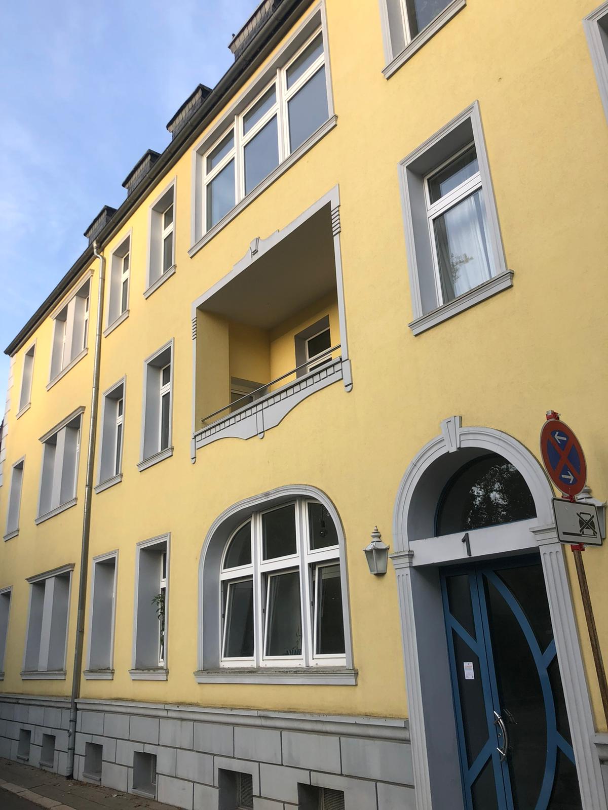 Sanierte Altbau-Fassade in der Braunschweiger Innenstadt